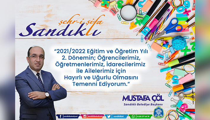 BAŞKAN MUSTAFA ÇÖL’DEN 2. EĞİTİM-ÖĞRETİM DÖNEMİ MESAJI