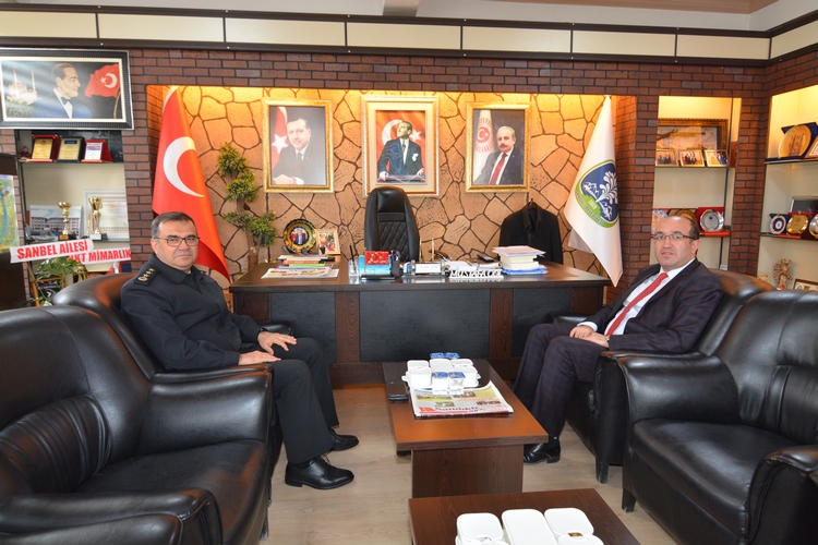 İL JANDARMA KOMUTANLIĞINDAN BAŞKAN MUSTAFA ÇÖL’E ZİYARET