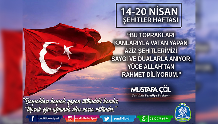 BAŞKAN MUSTAFA ÇÖL’DEN ŞEHİTLER HAFTASI MESAJI