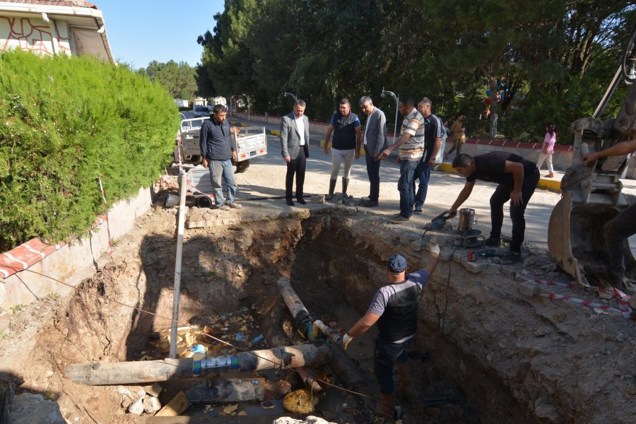 Başkan Öztaş, Hüdai Kaplıca’daki Çalışmaları Yerinde İnceledi