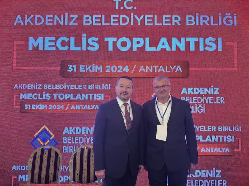 Akdeniz Belediyeler Birliği olağan meclis toplantısına ilçemizi temsilen katıldık.