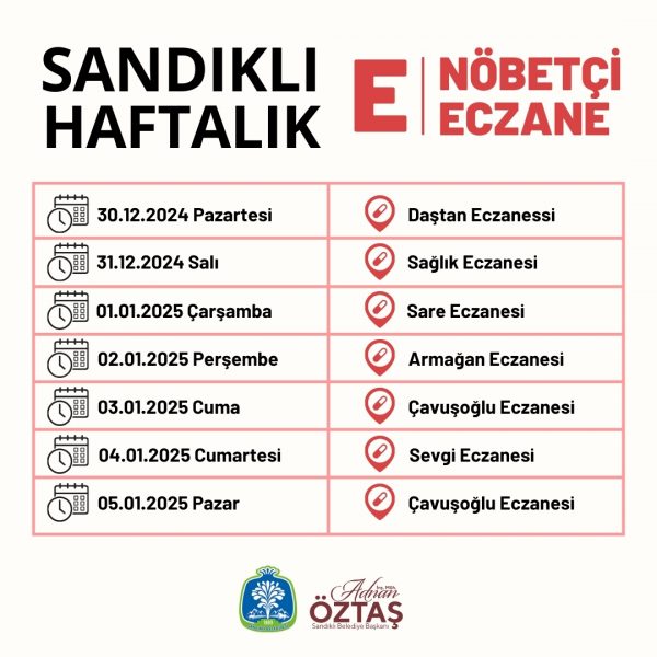 Nöbetçi Eczane Listesi