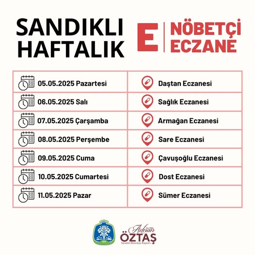 Nöbetçi Eczane Listesi