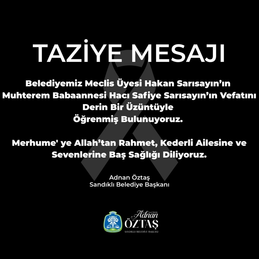 TAZİYE MESAJI